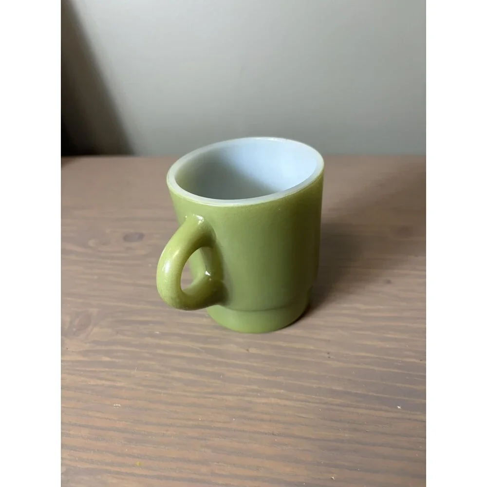 Anchor Hocking Fire King Avocado Stacking Coffee Mug 8 Oz - Picture 1 of 7